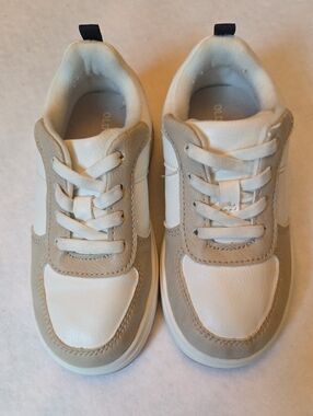 Old Navy Kids Lace-Up Sneakers in White and Beige